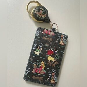 Disney Princess Wilderness Black and Green ID Holder with Animal Design